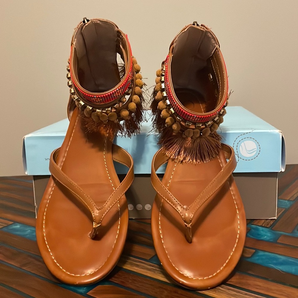 Jessica Simpson tassel sandals